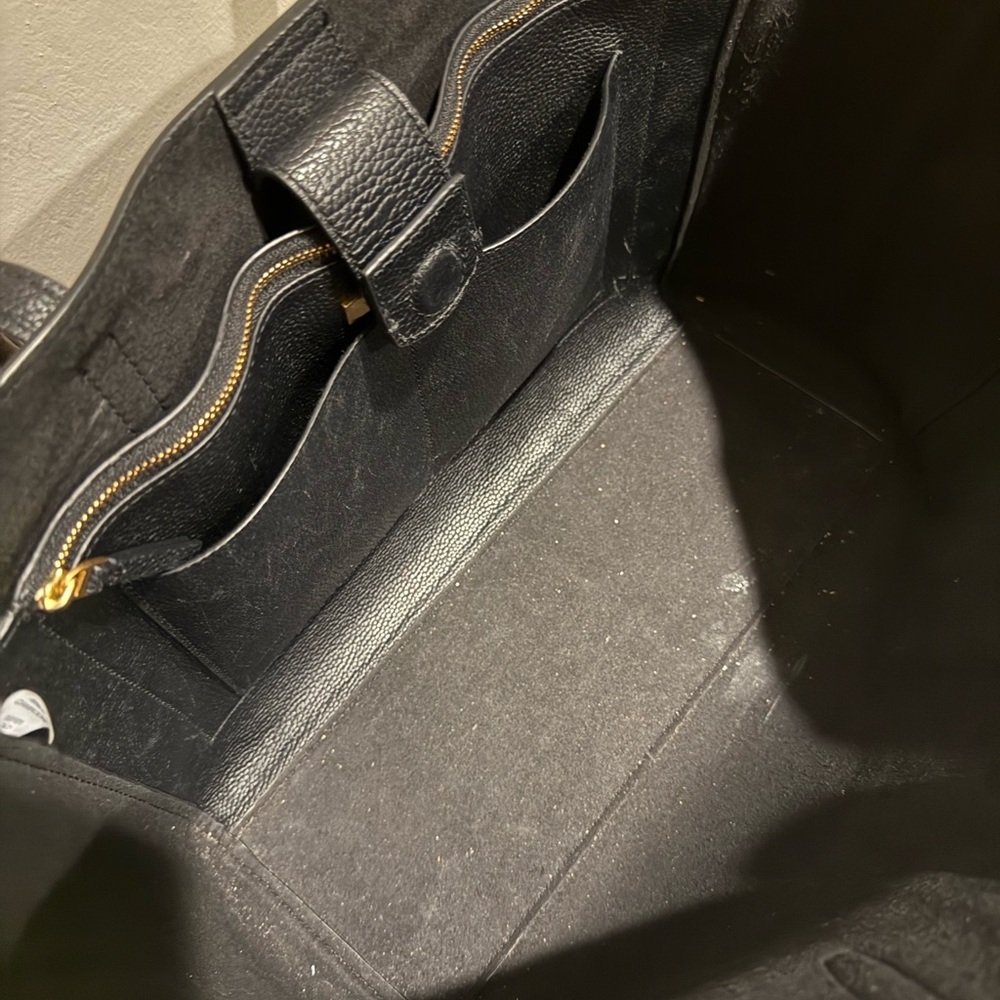 Tory Burch Black Leather Tote Bag - Picture 3 of 8